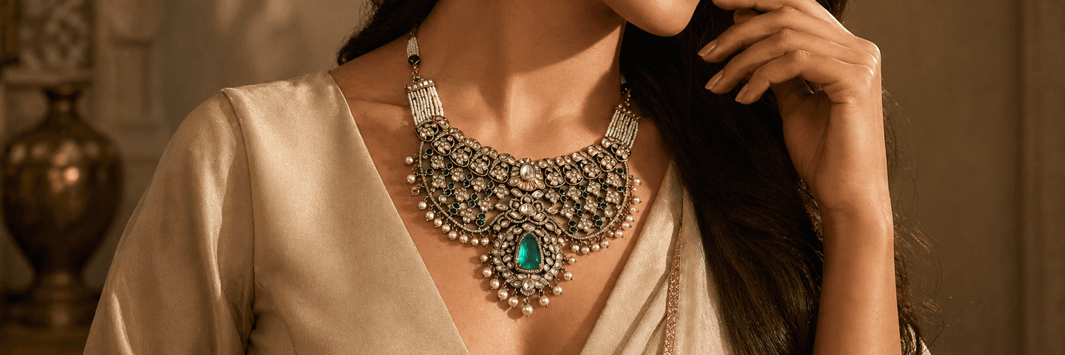 Ora imperial polki necklace