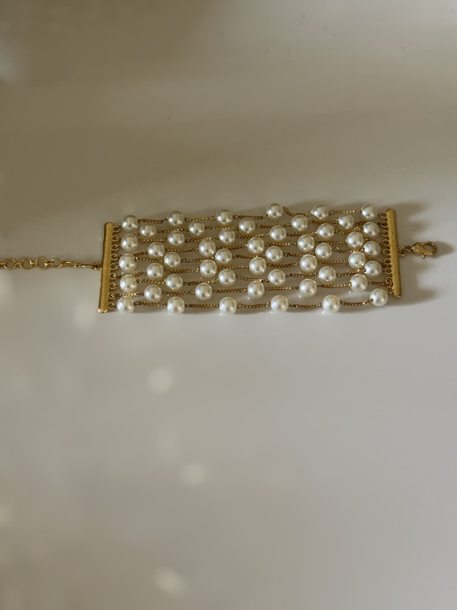 Pearl Grid Bracelet