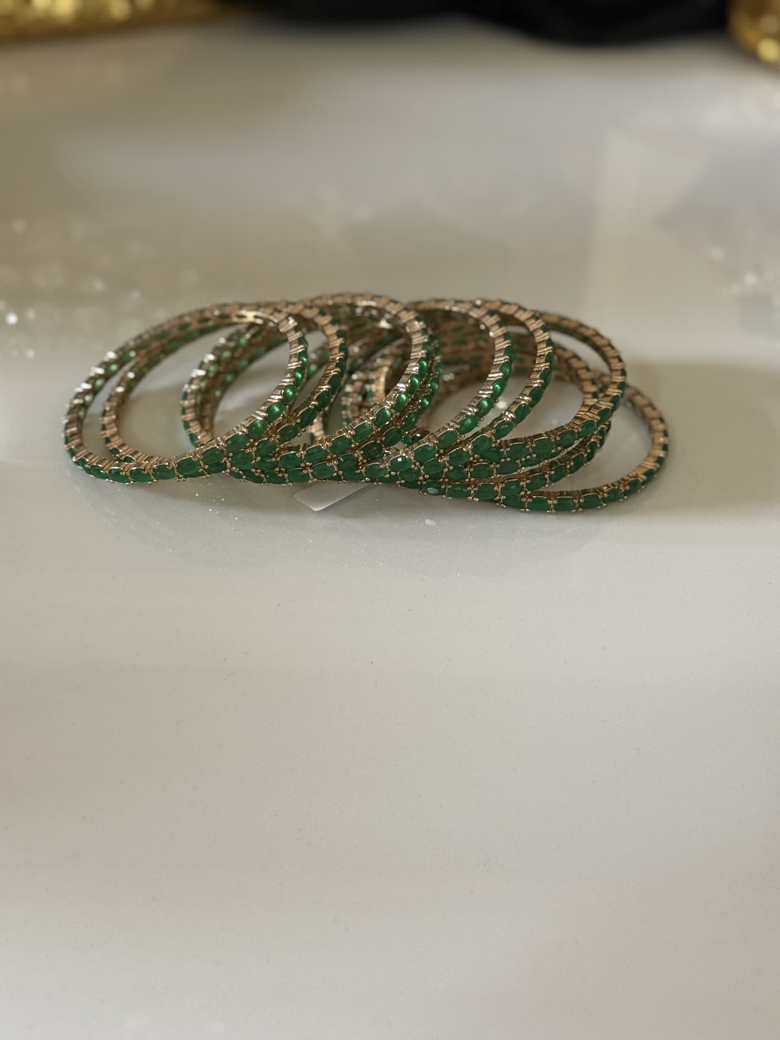 Emerald Hexagon Bracelet