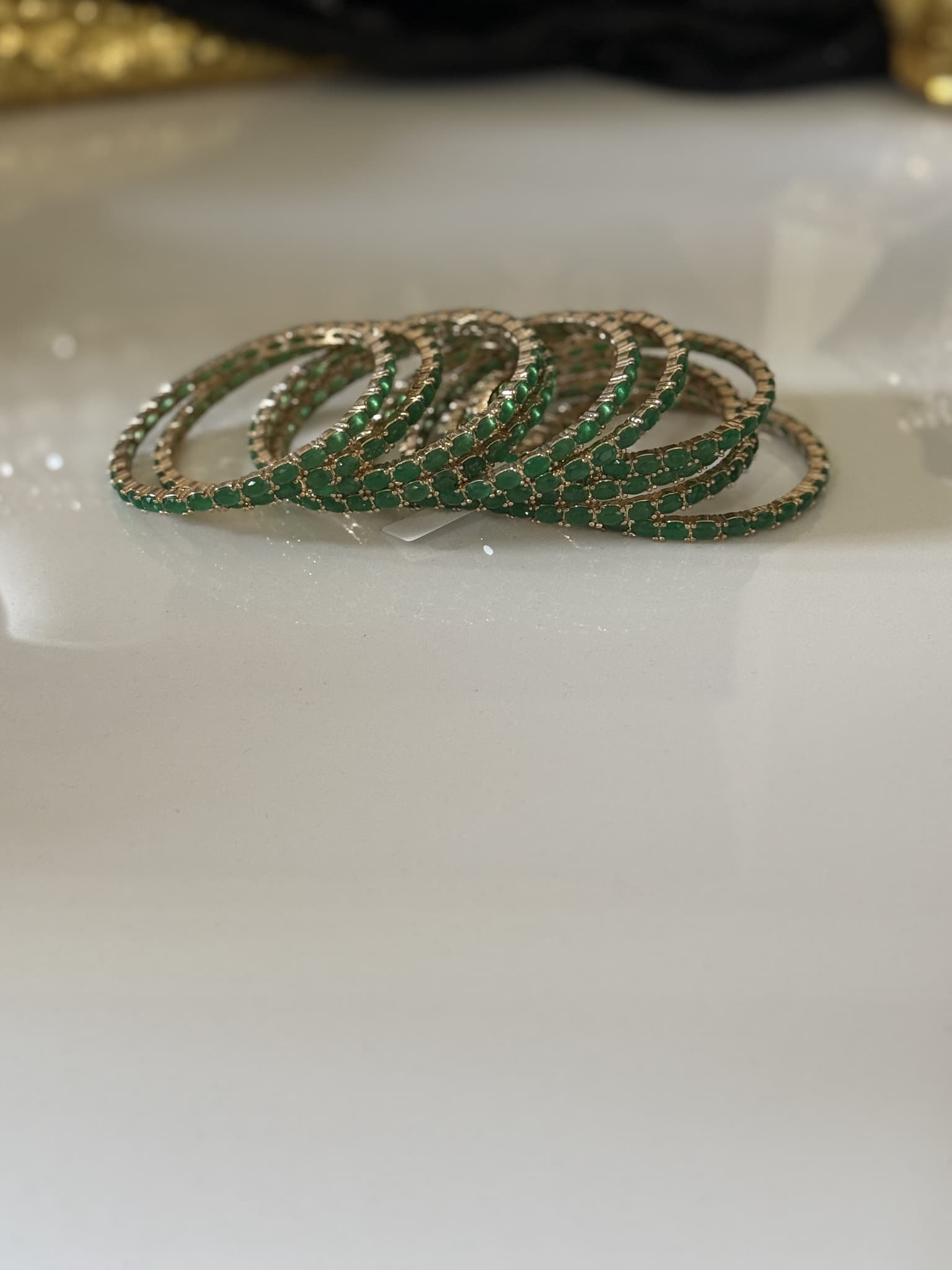 Emerald Hexagon Bracelet
