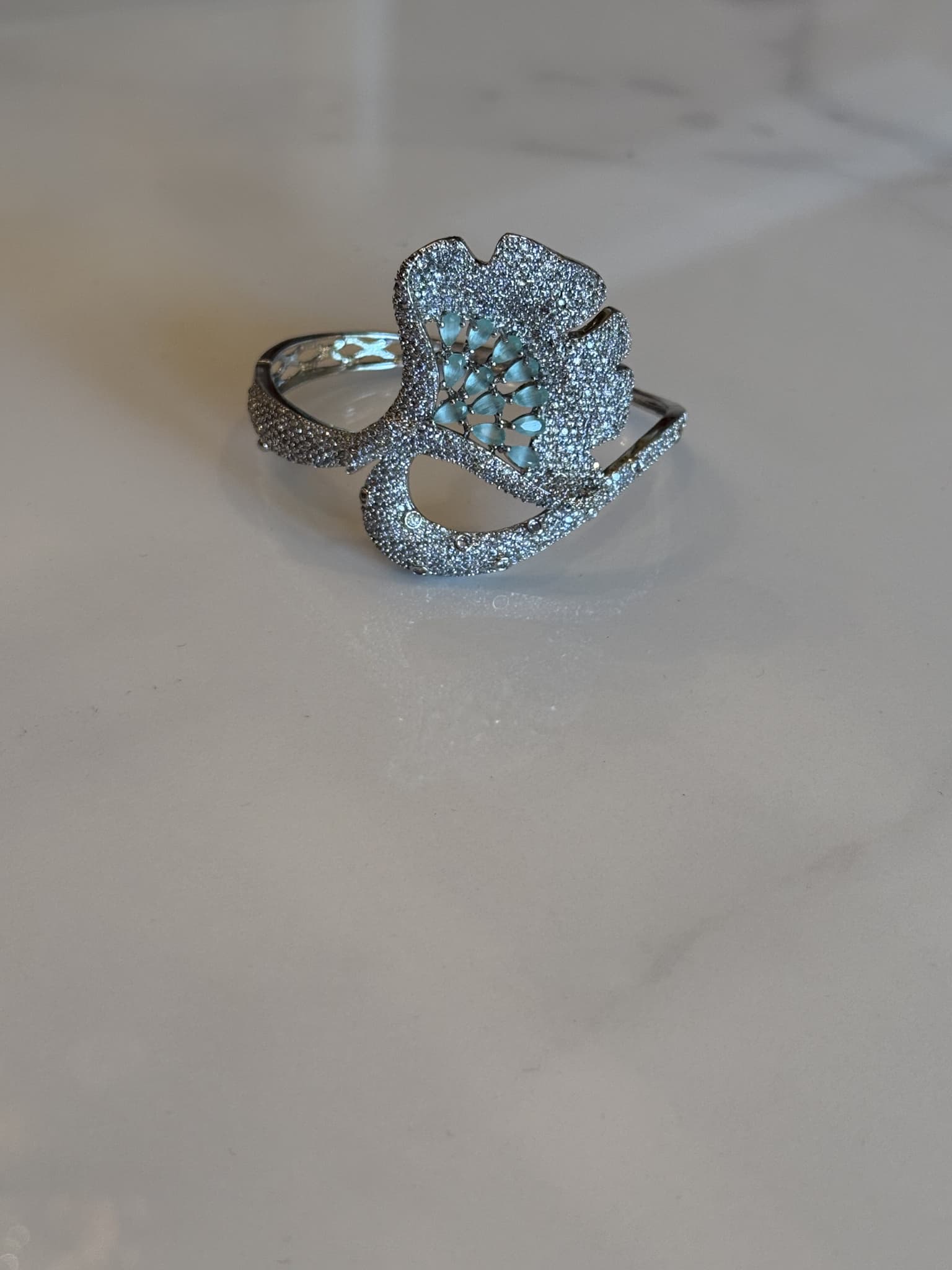 Fan Diamond Open Cuff
