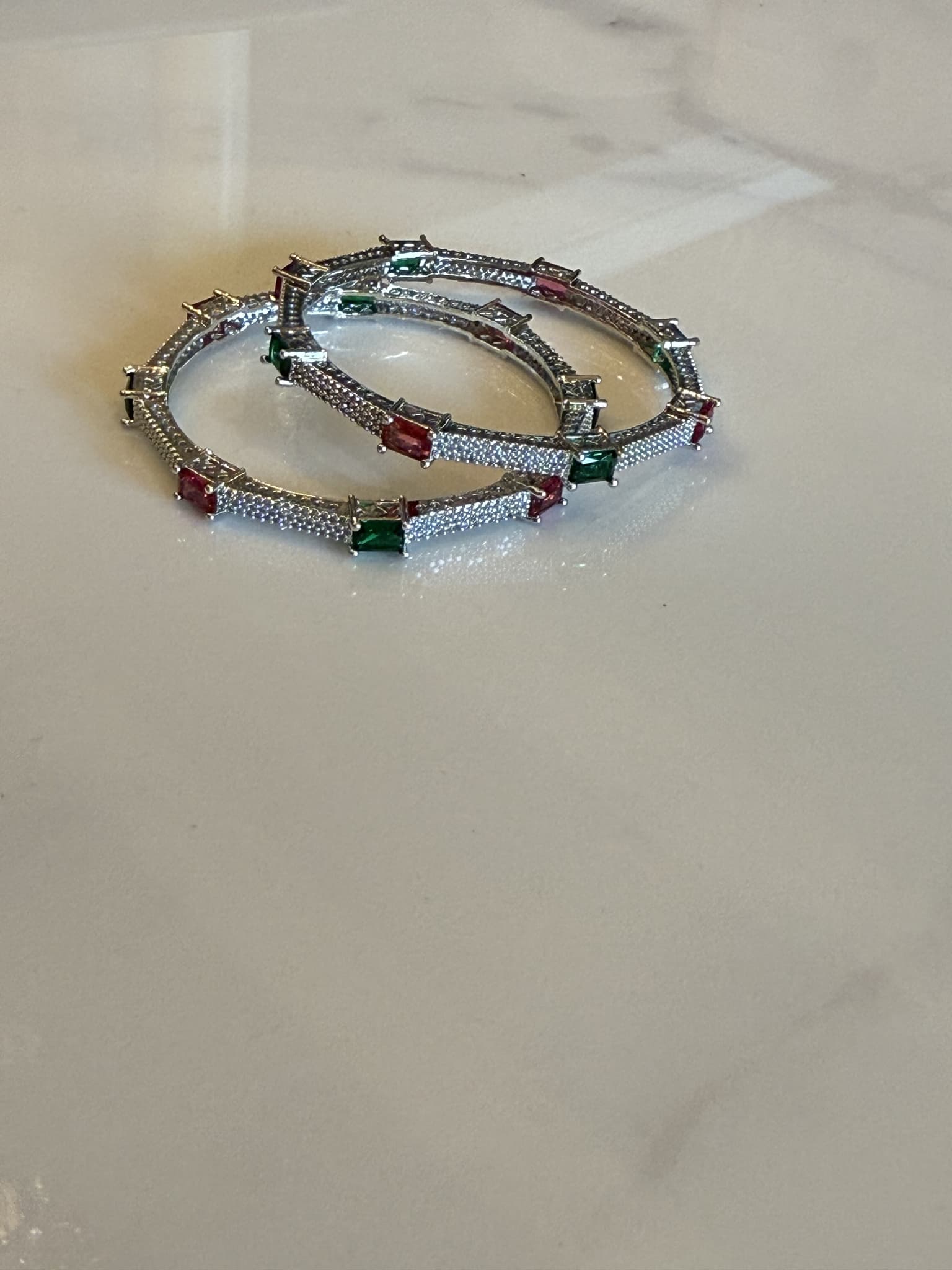 Navratna Oval Link Bracelet