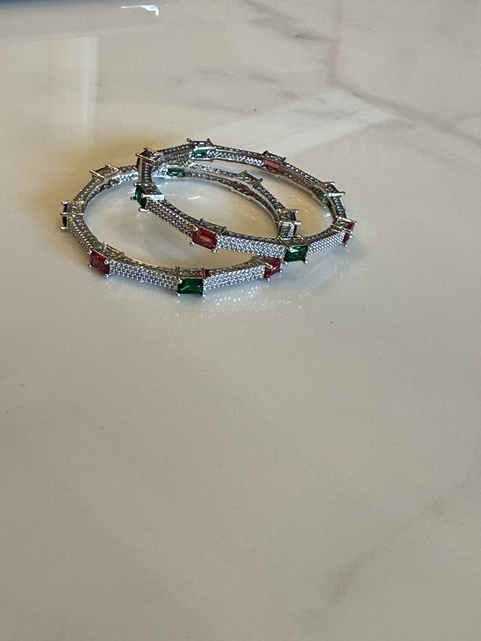 Navratna Oval Link Bracelet