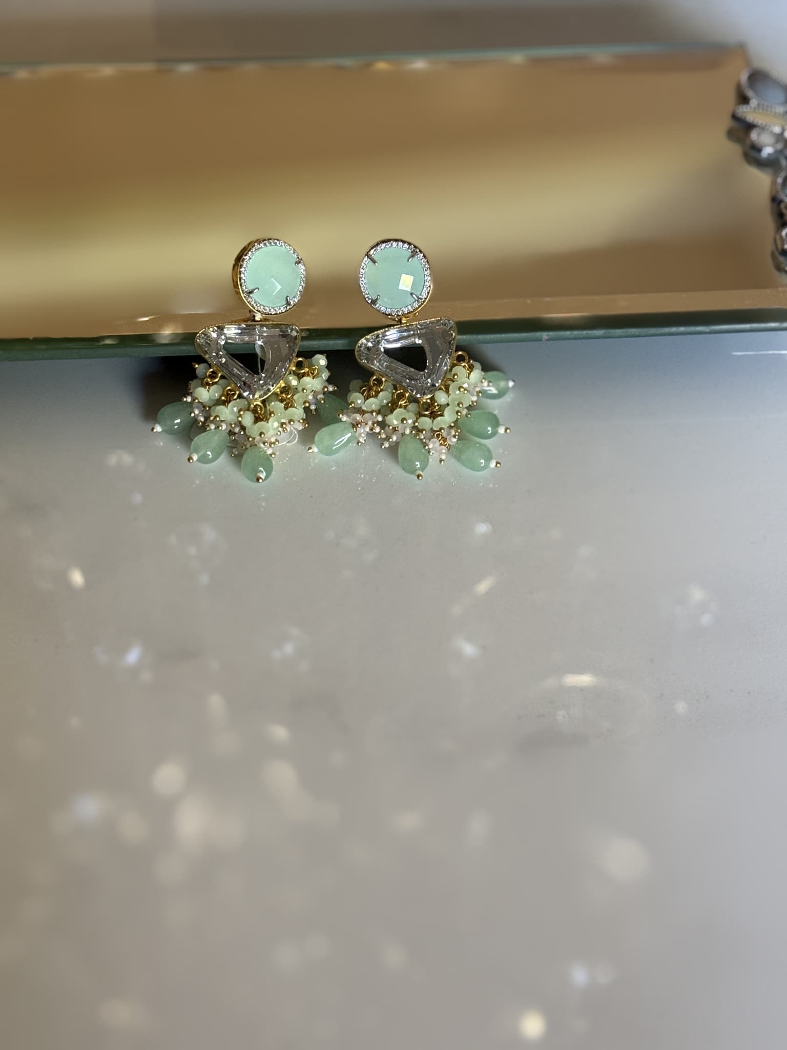 Aventurine Cascade Earrings
