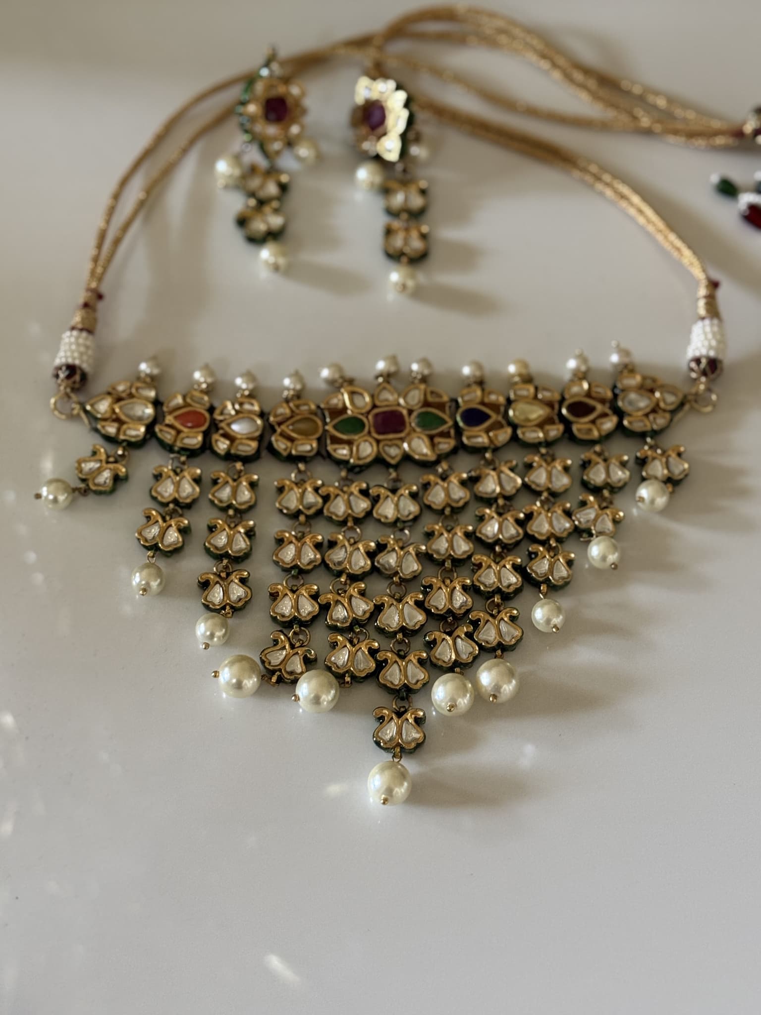 Royal Multicolor Navratna Kundan Set