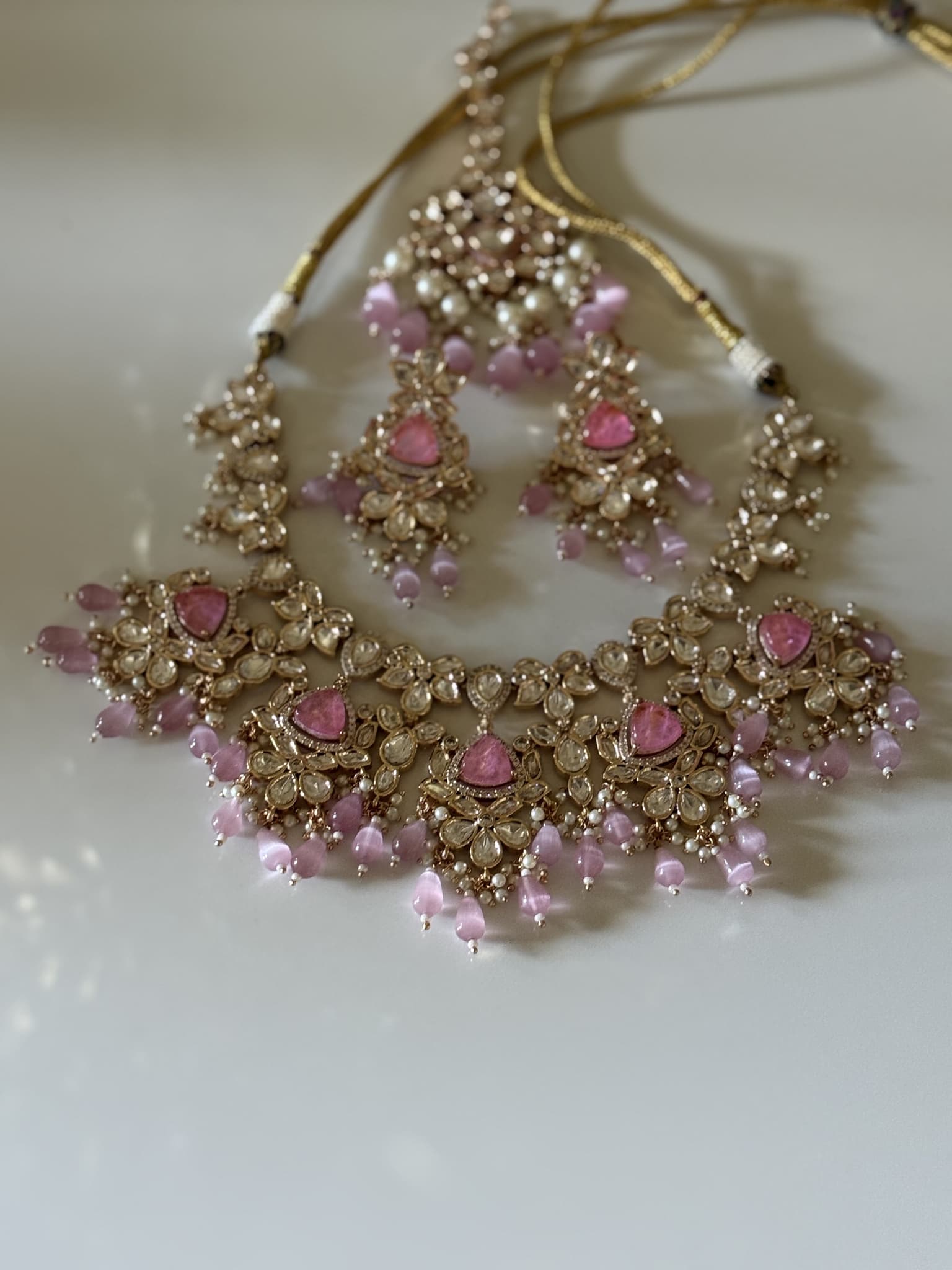 Pink Kundan Festive Set