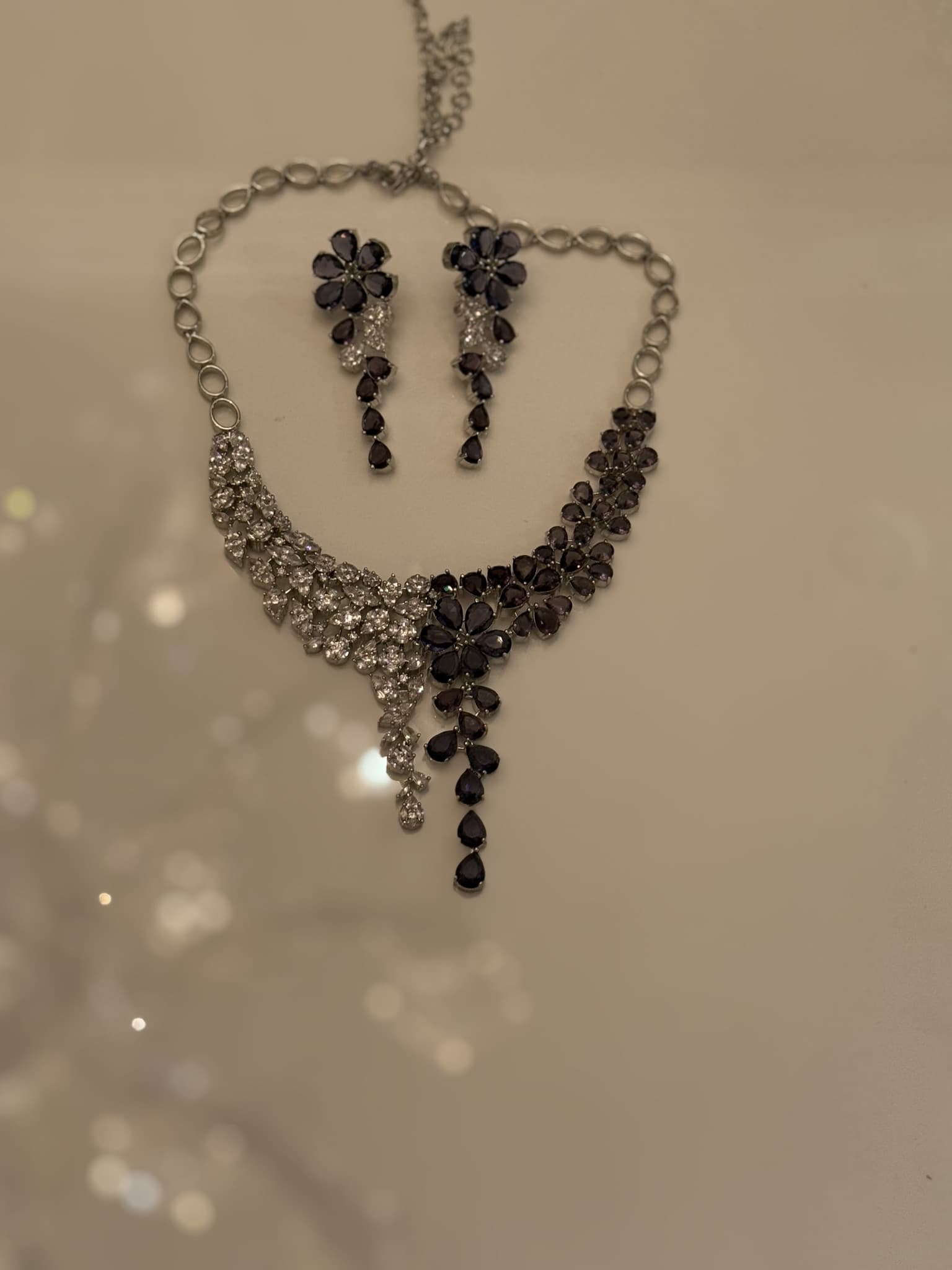 Amethyst Cascade Necklace Set