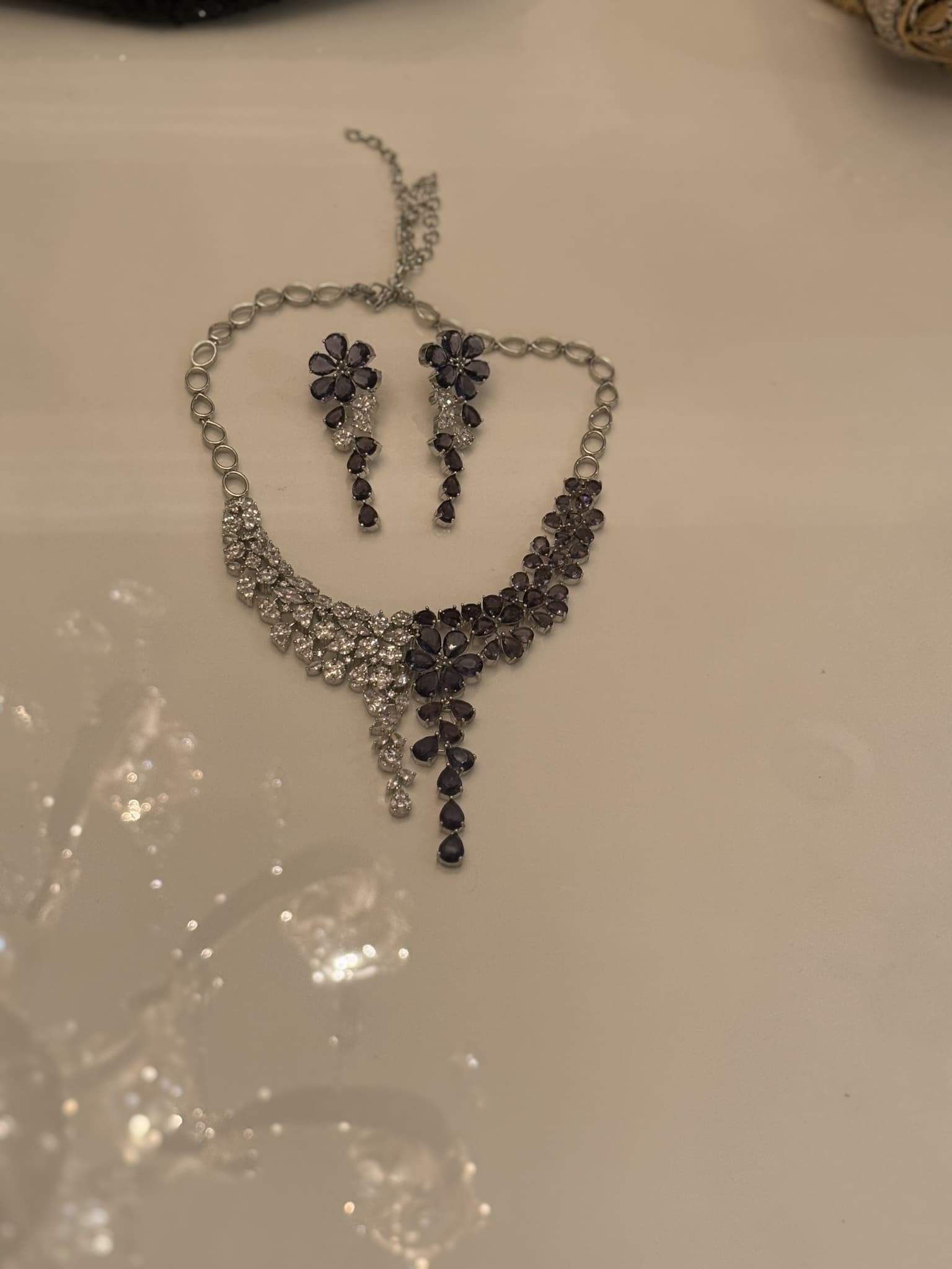 Amethyst Cascade Necklace Set