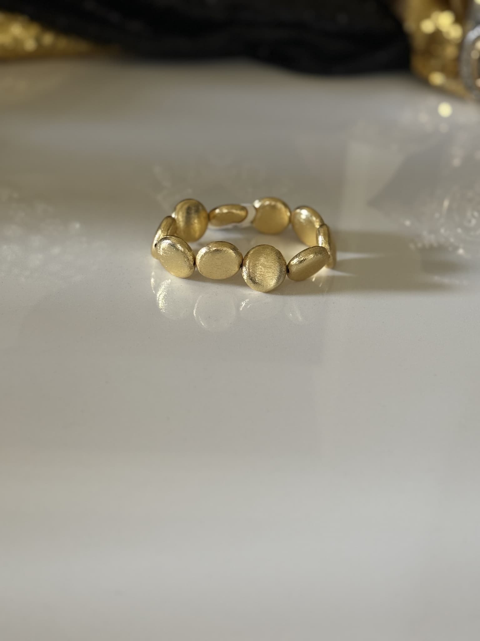 Gold Kundan Pearl Geometric Bracelet