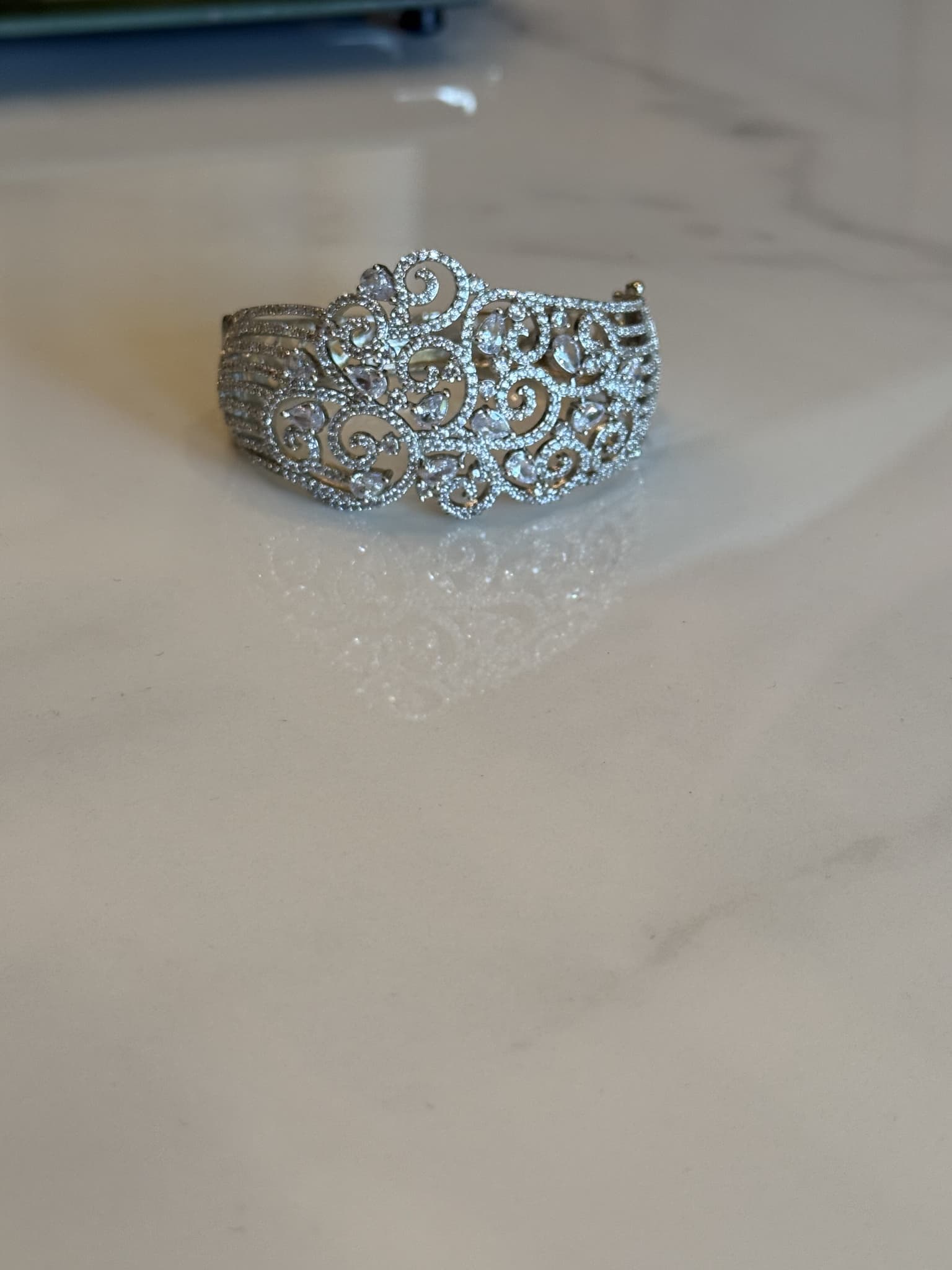 Diamond Filigree Cuff