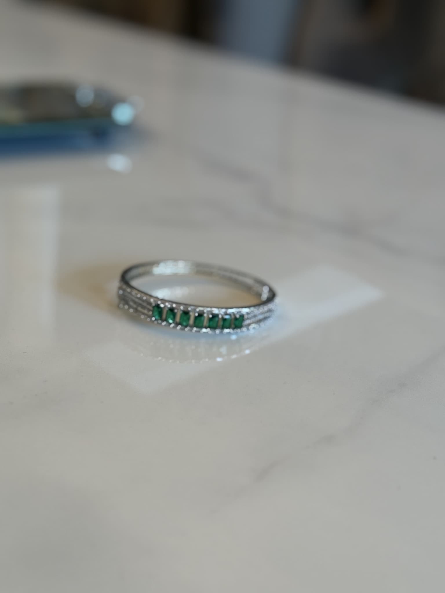 Emerald Channel Bracelet