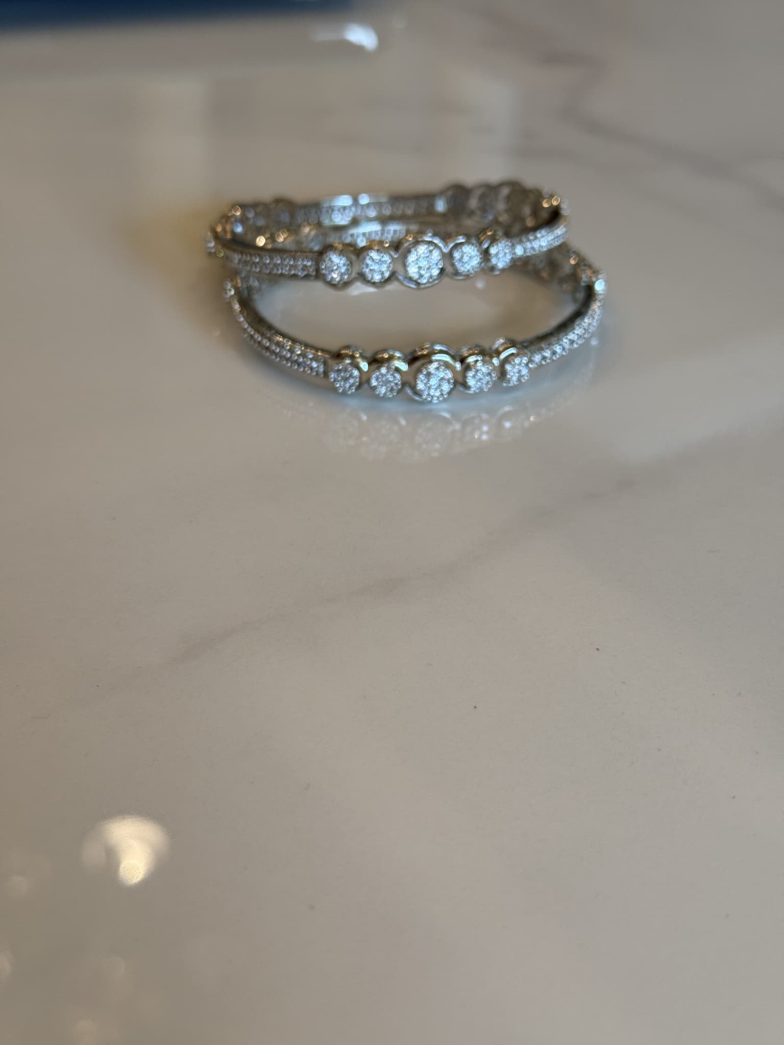 Circle Cluster Diamond Cuff