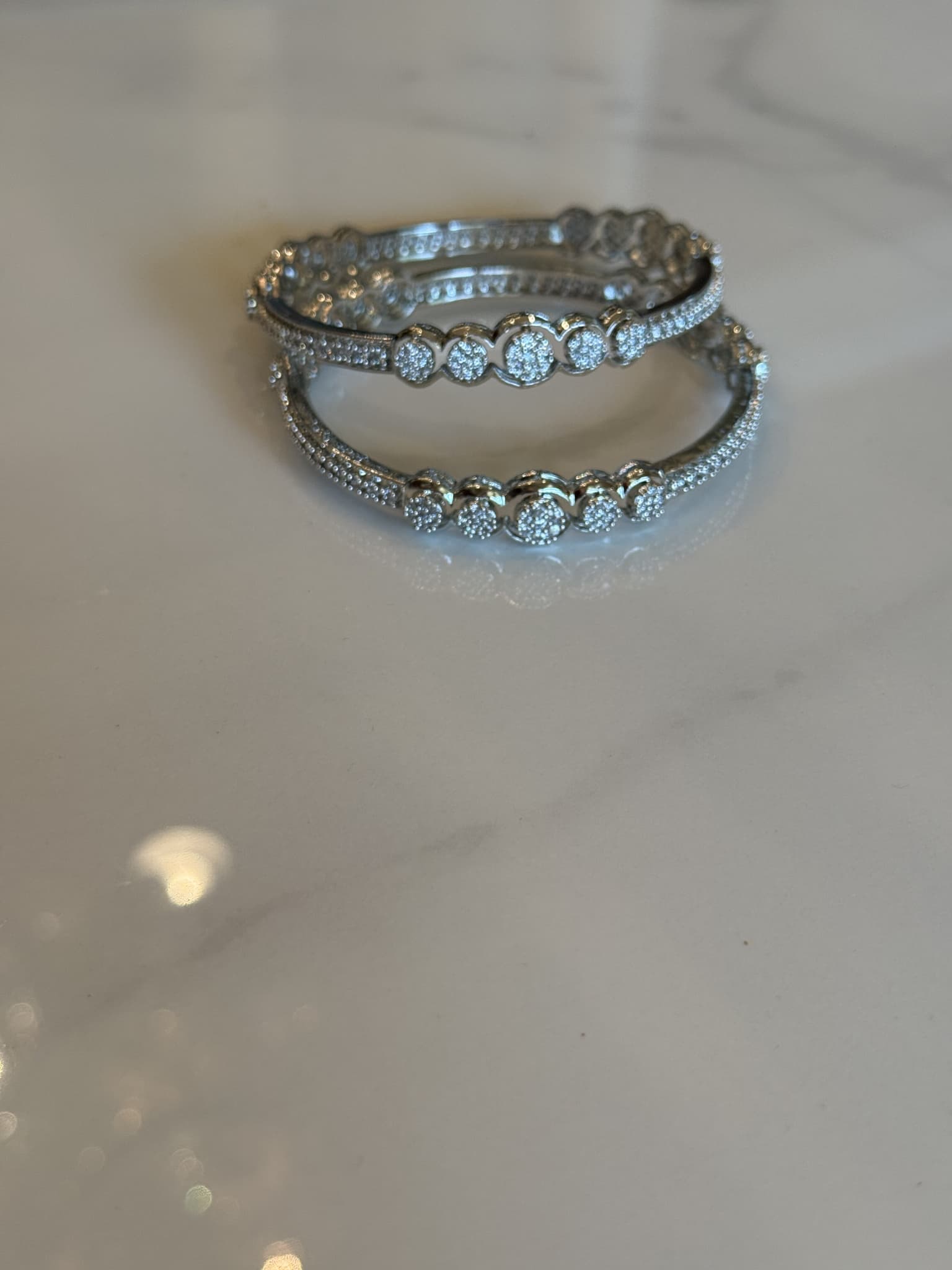 Circle Cluster Diamond Cuff