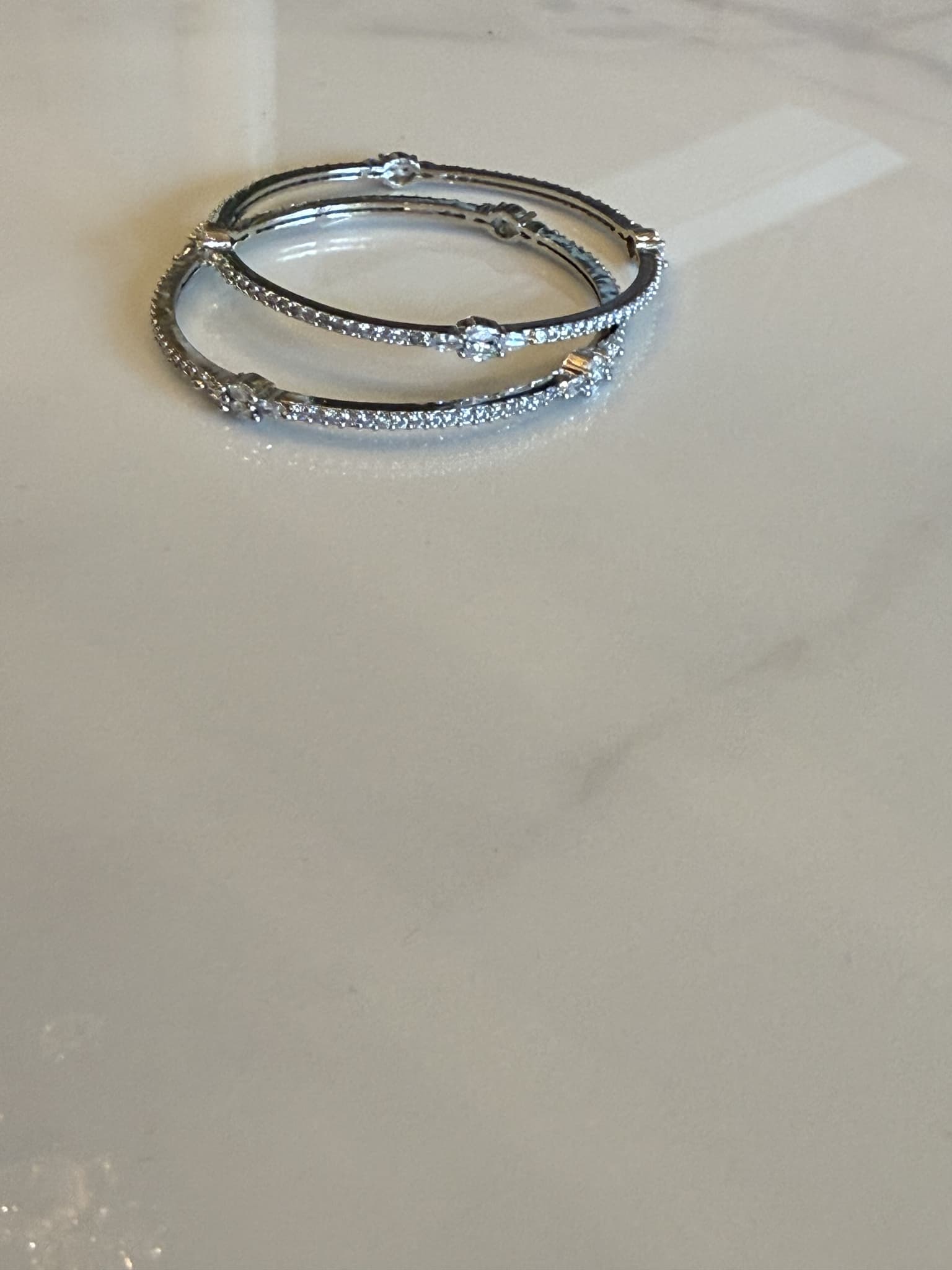 Crubic ZironiaBangles pair