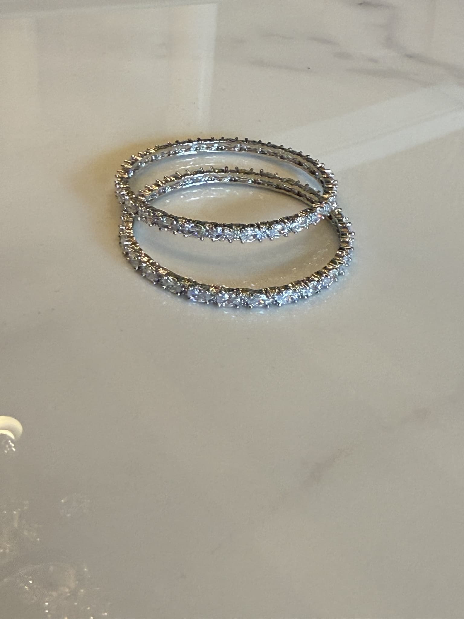 Diamond Eternity Bangles pair
