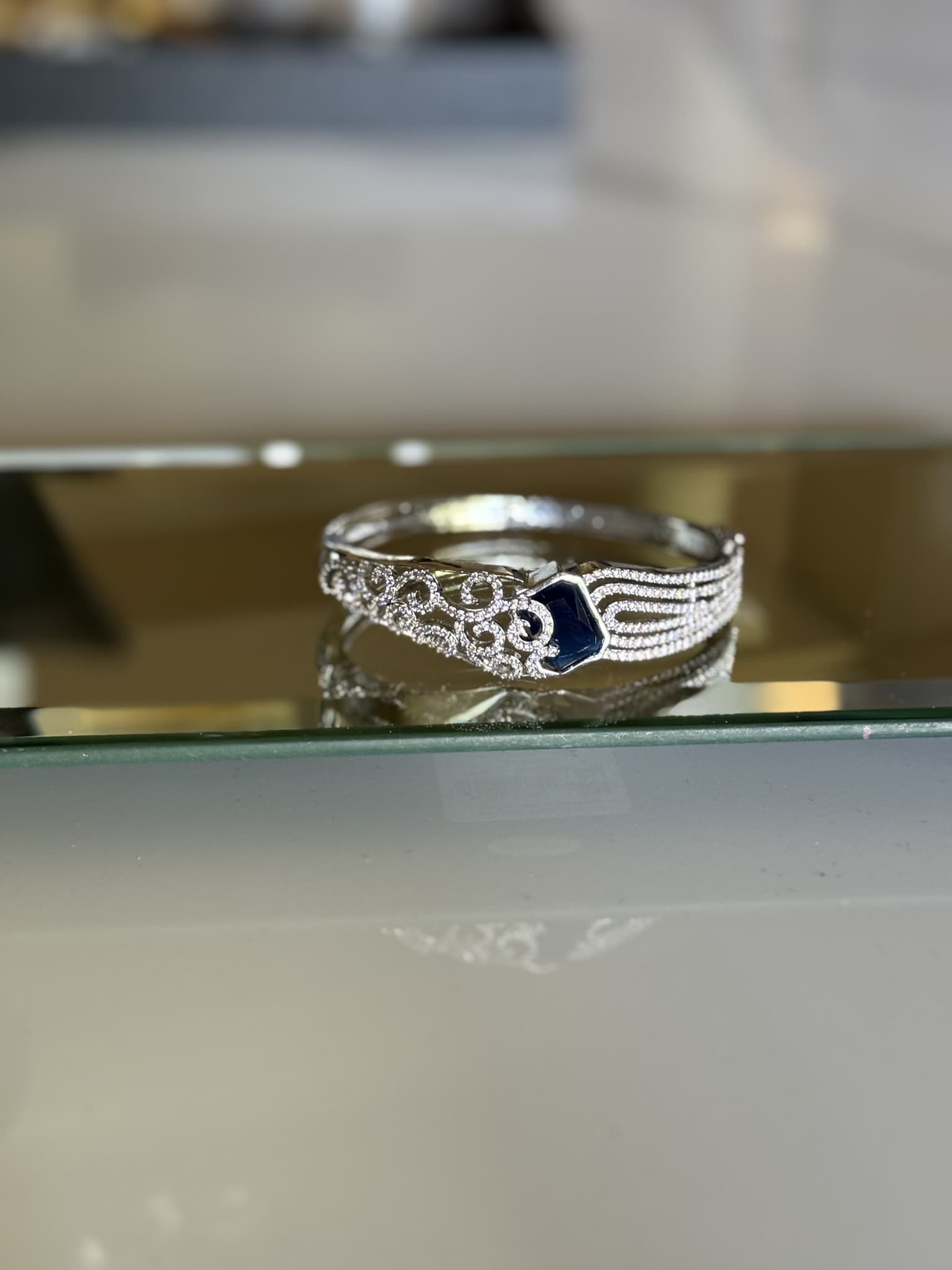 Pearl and Diamond Elegance Cuff