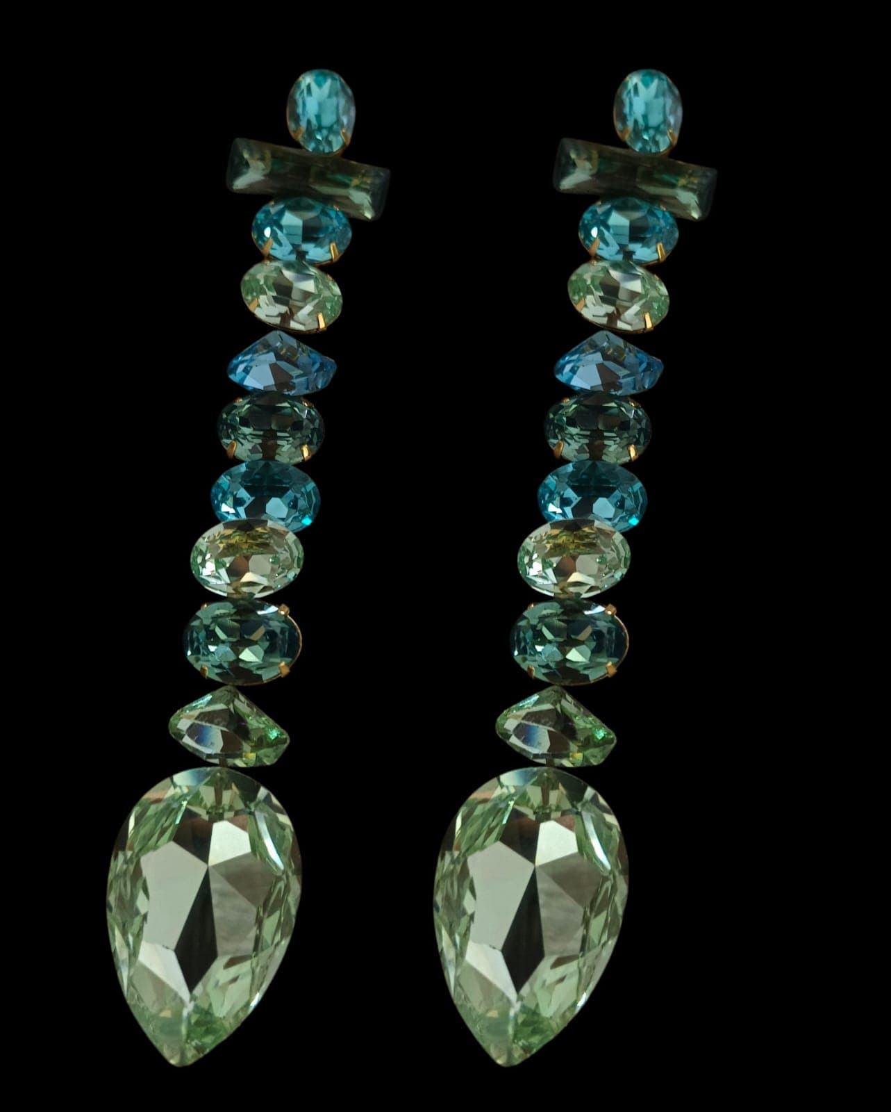 Crystal Pearl Dangler Earrings