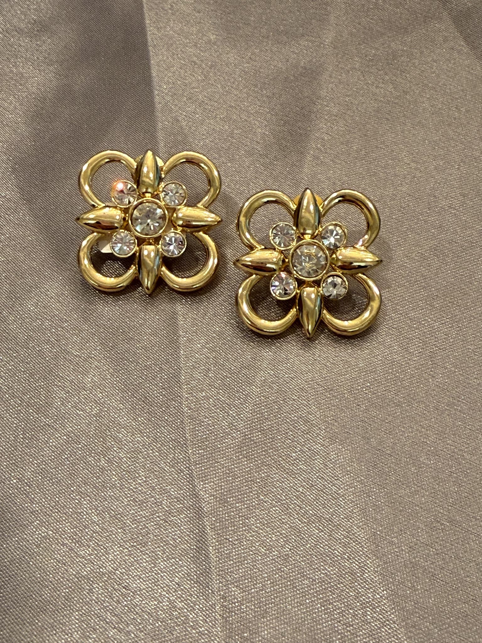 Petite Gold Flower Stud Earrings