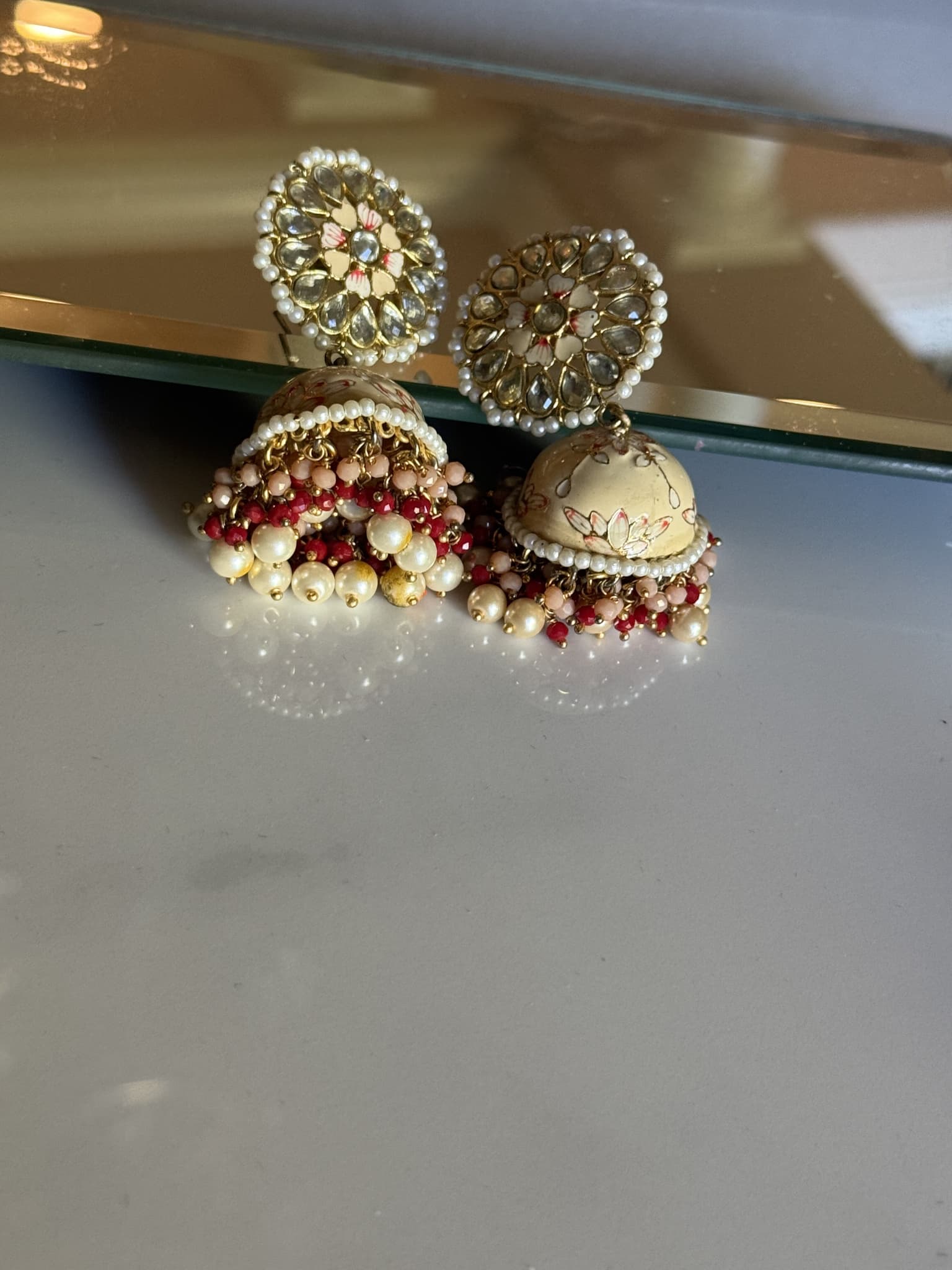painted-pearl-embellished-jhumka-earrings
