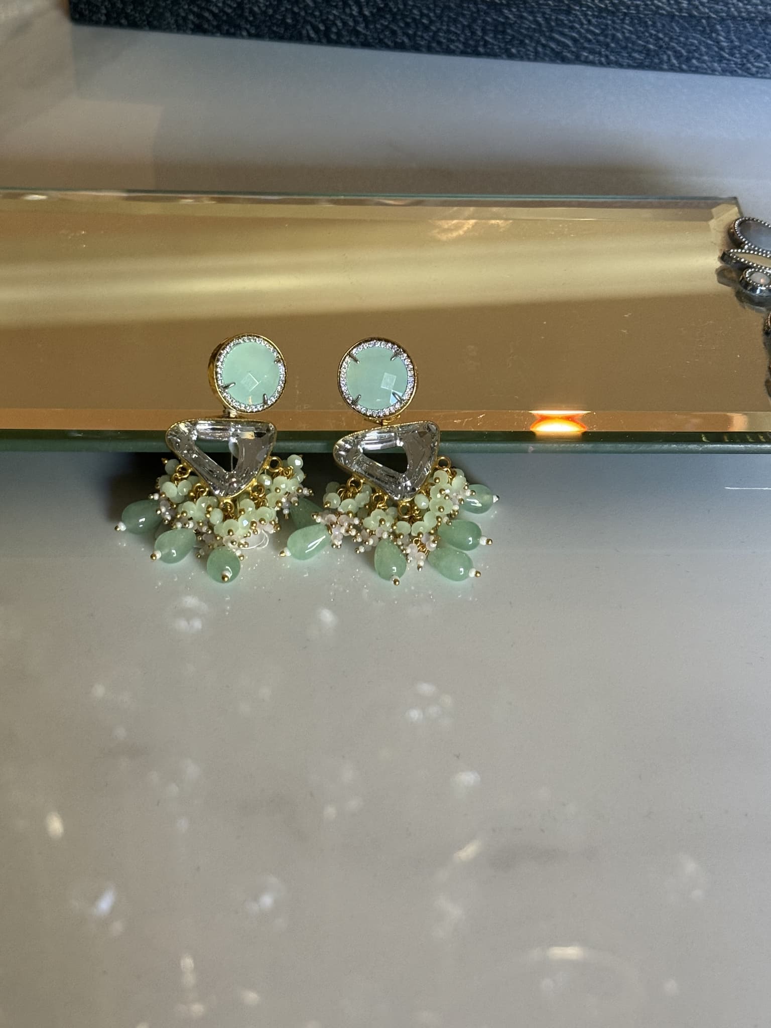 Aventurine Cascade Earrings