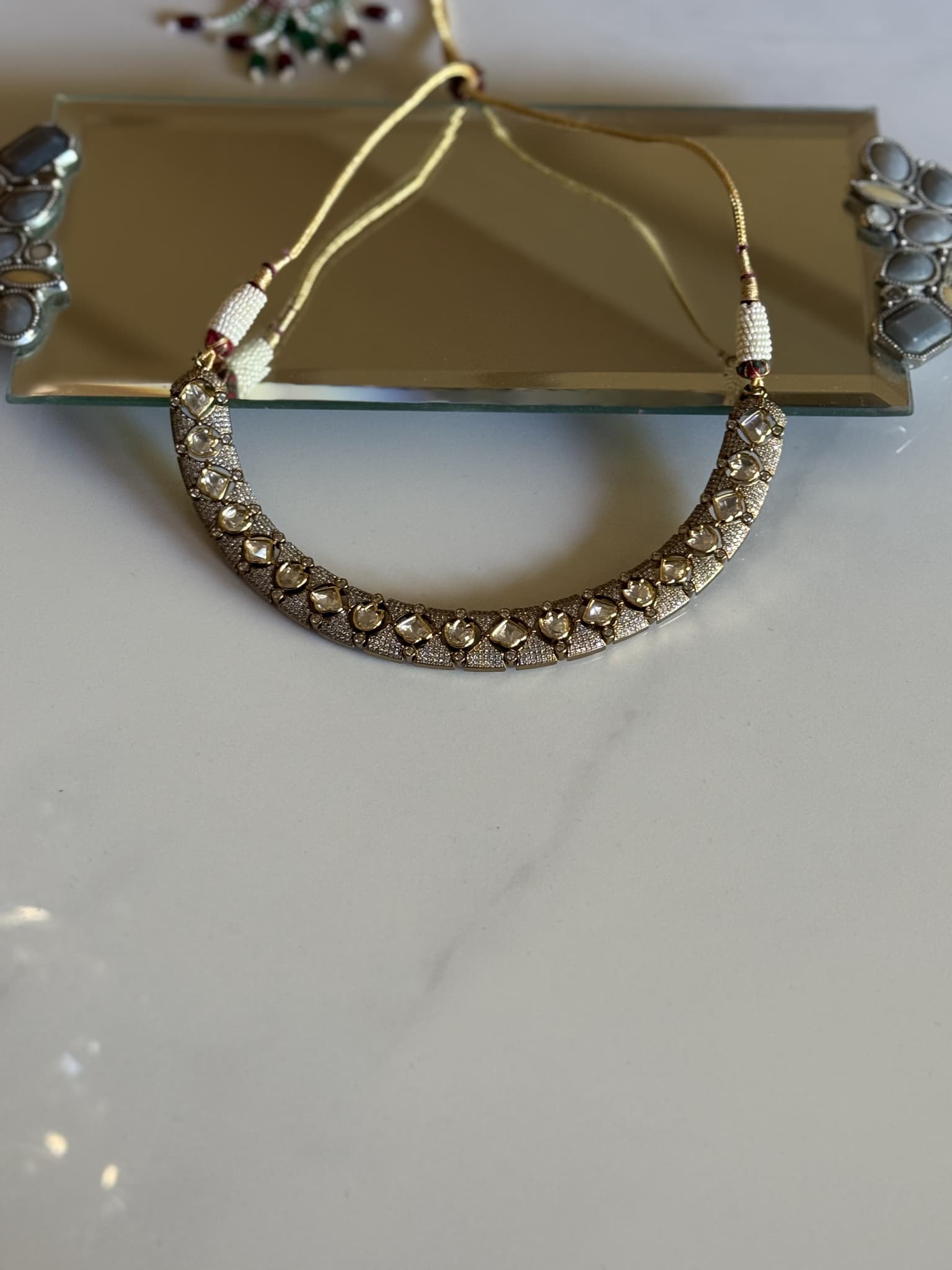 Antique Polki Choker Necklace