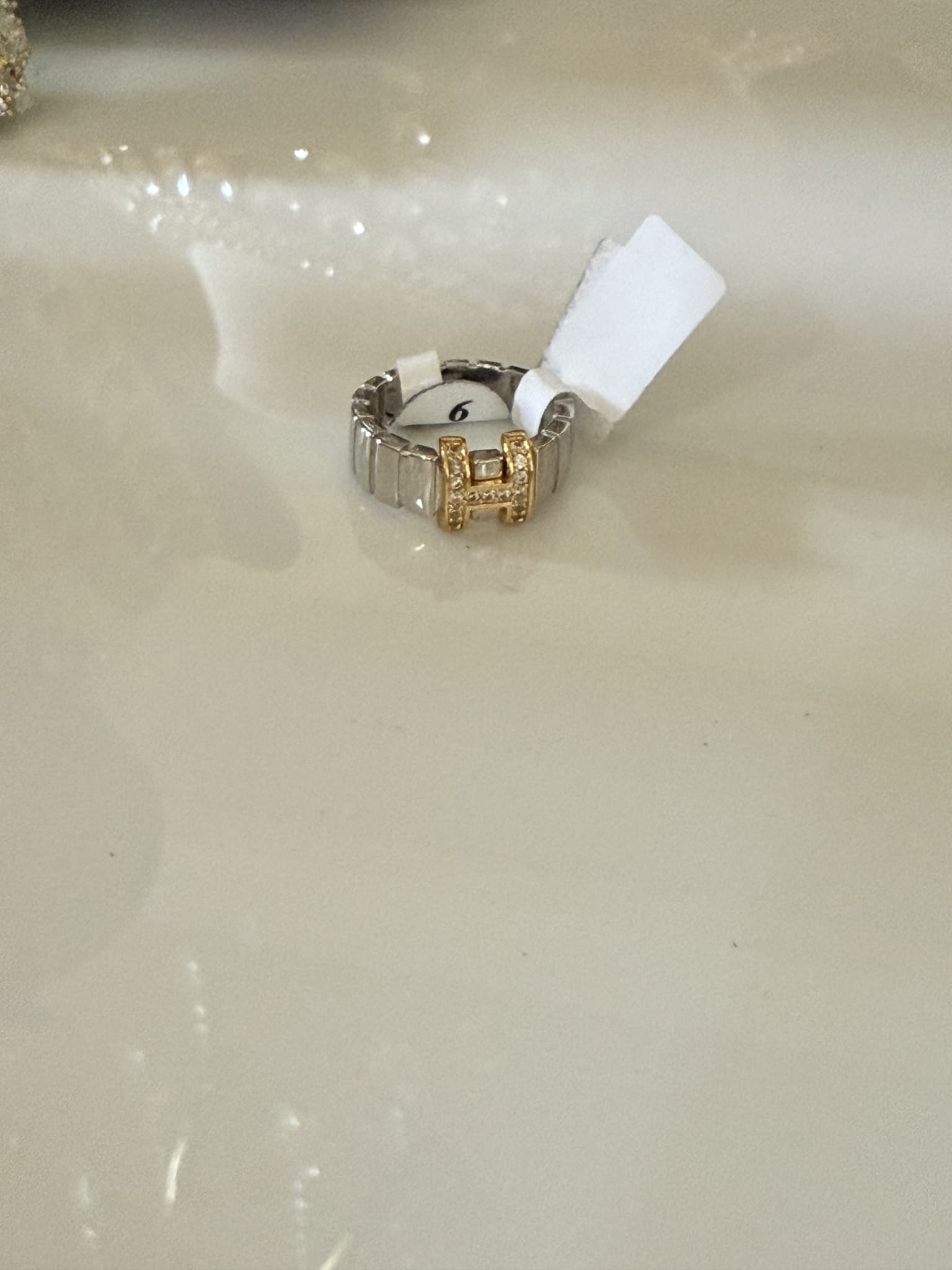 Horsebit Silver and Gold Ring