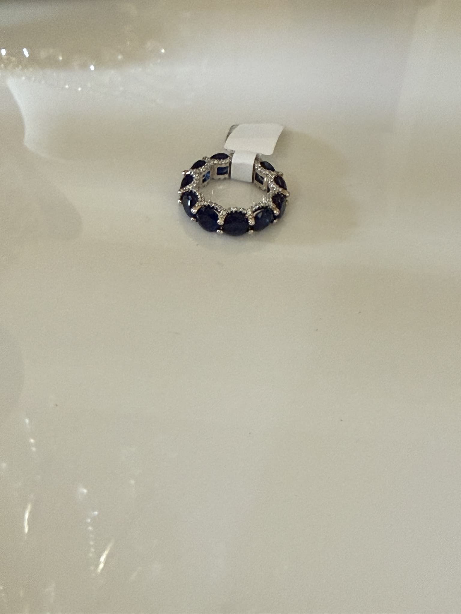 Sapphire Diamond Eternity Ring