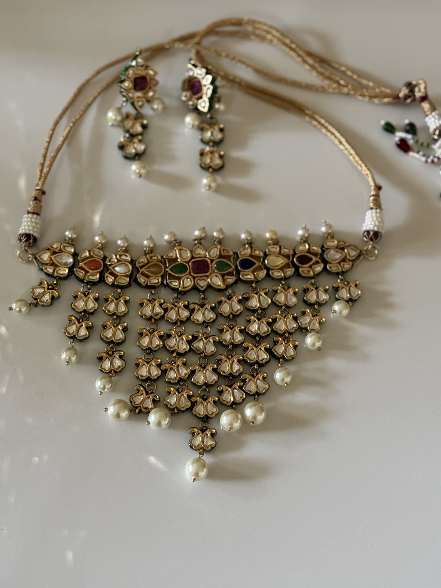Royal Multicolor Navratna Kundan Set