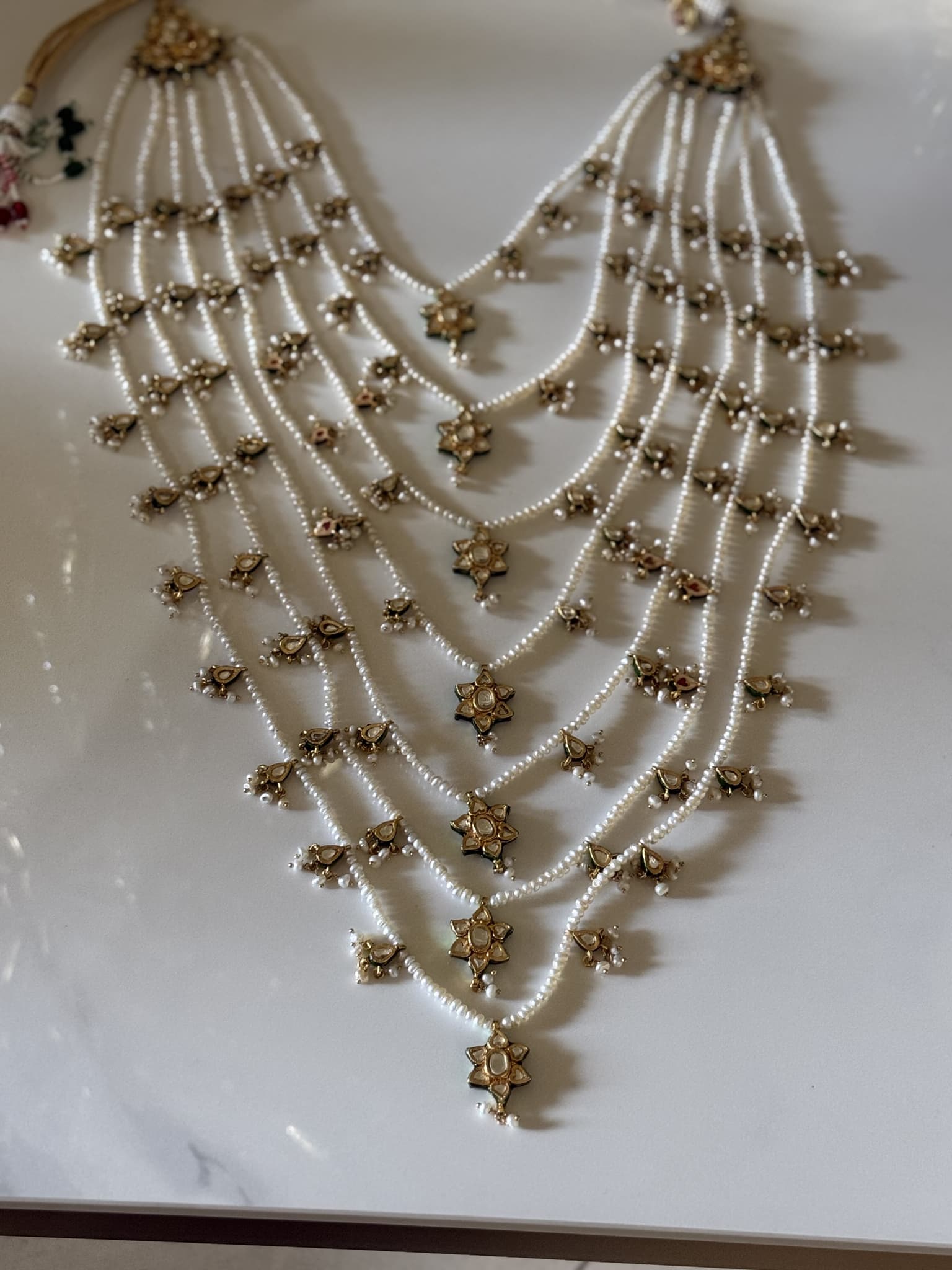 Kundan Pearl Multi-Layer Set