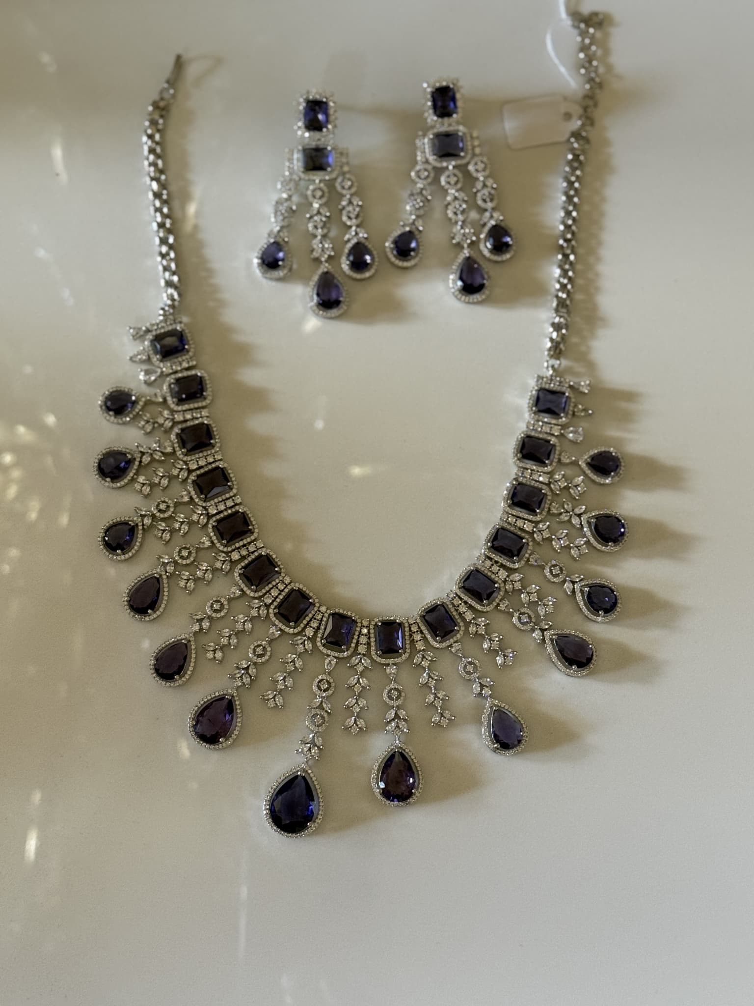 Amethyst Cascade Necklace Set