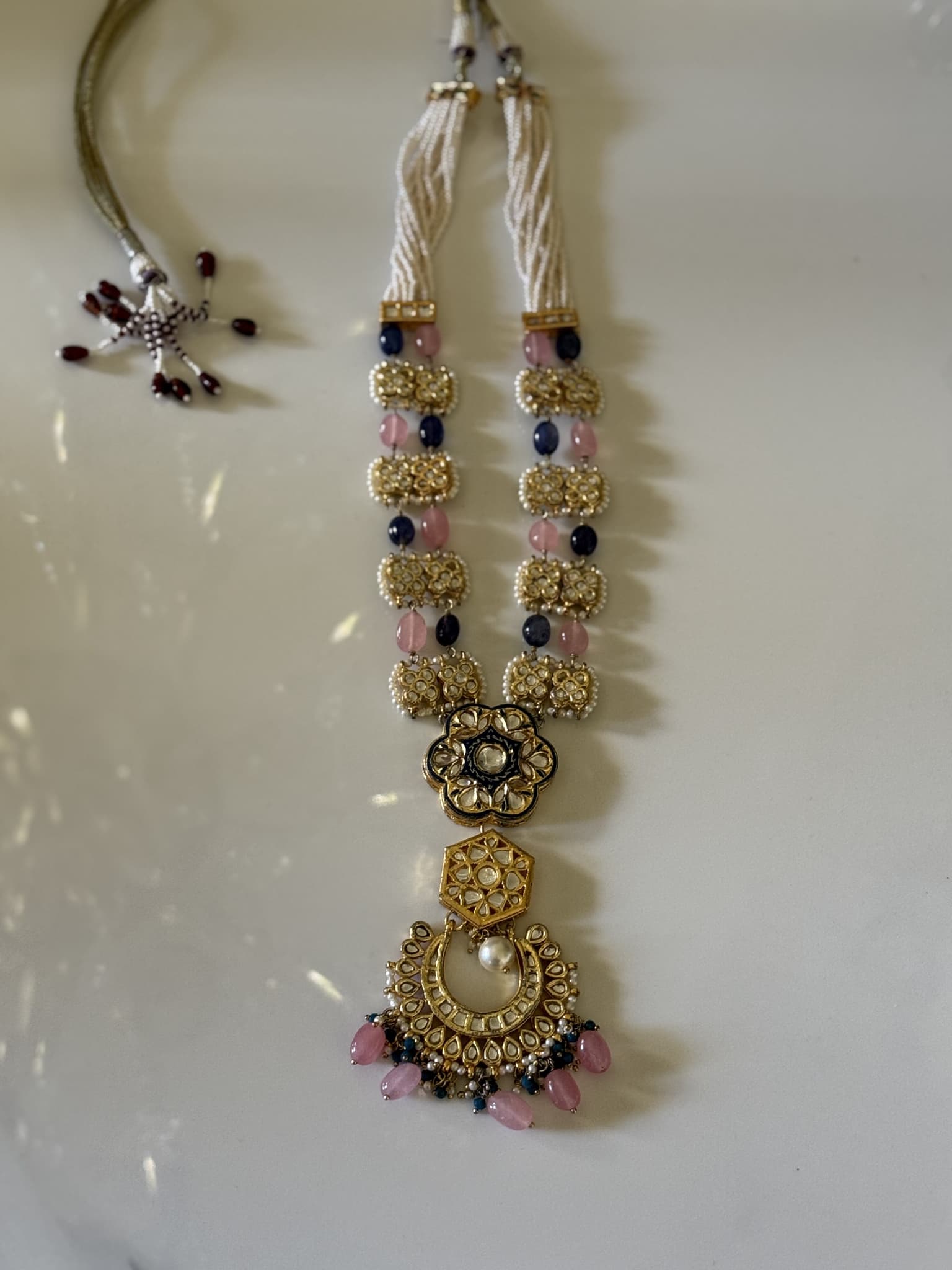 Multi-Stone Floral Necklace