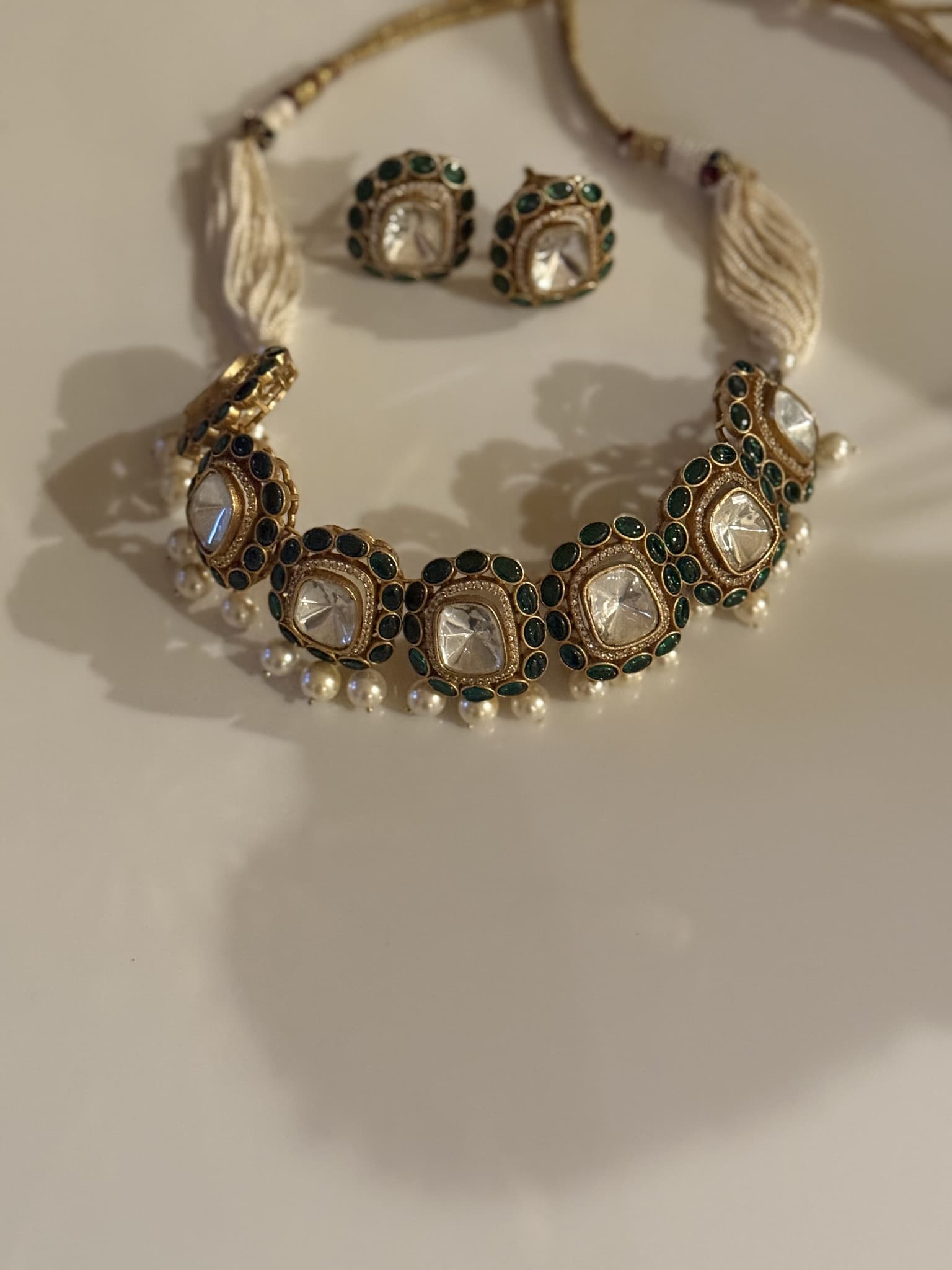 Polki Crescent Set