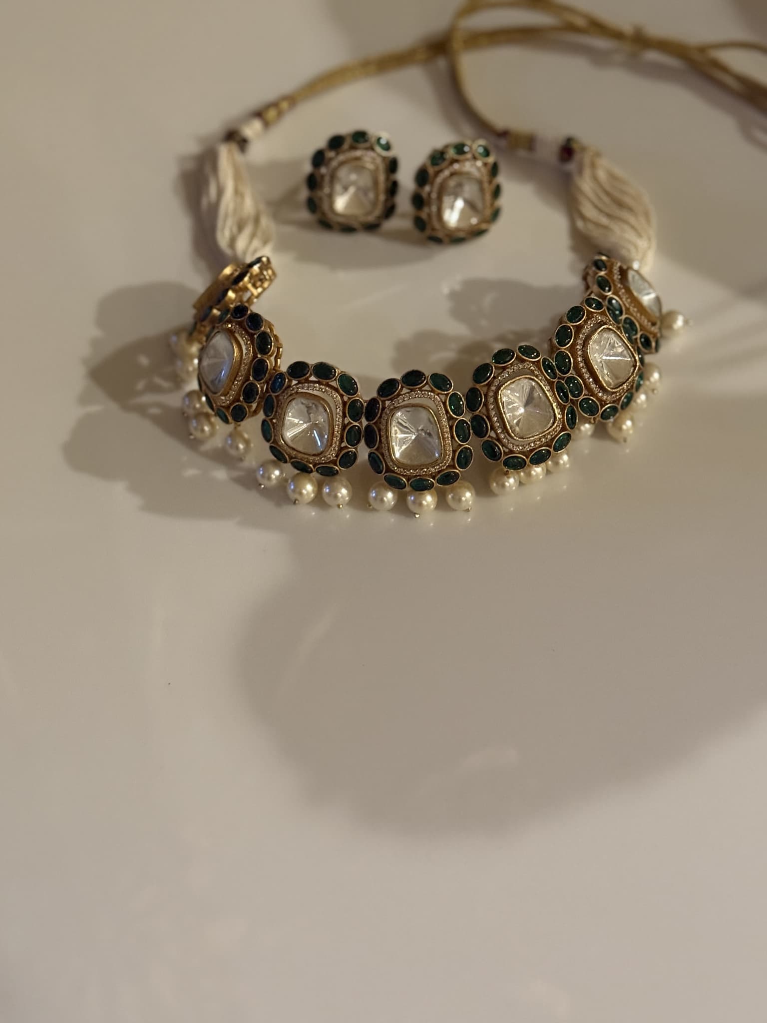 Polki Crescent Set