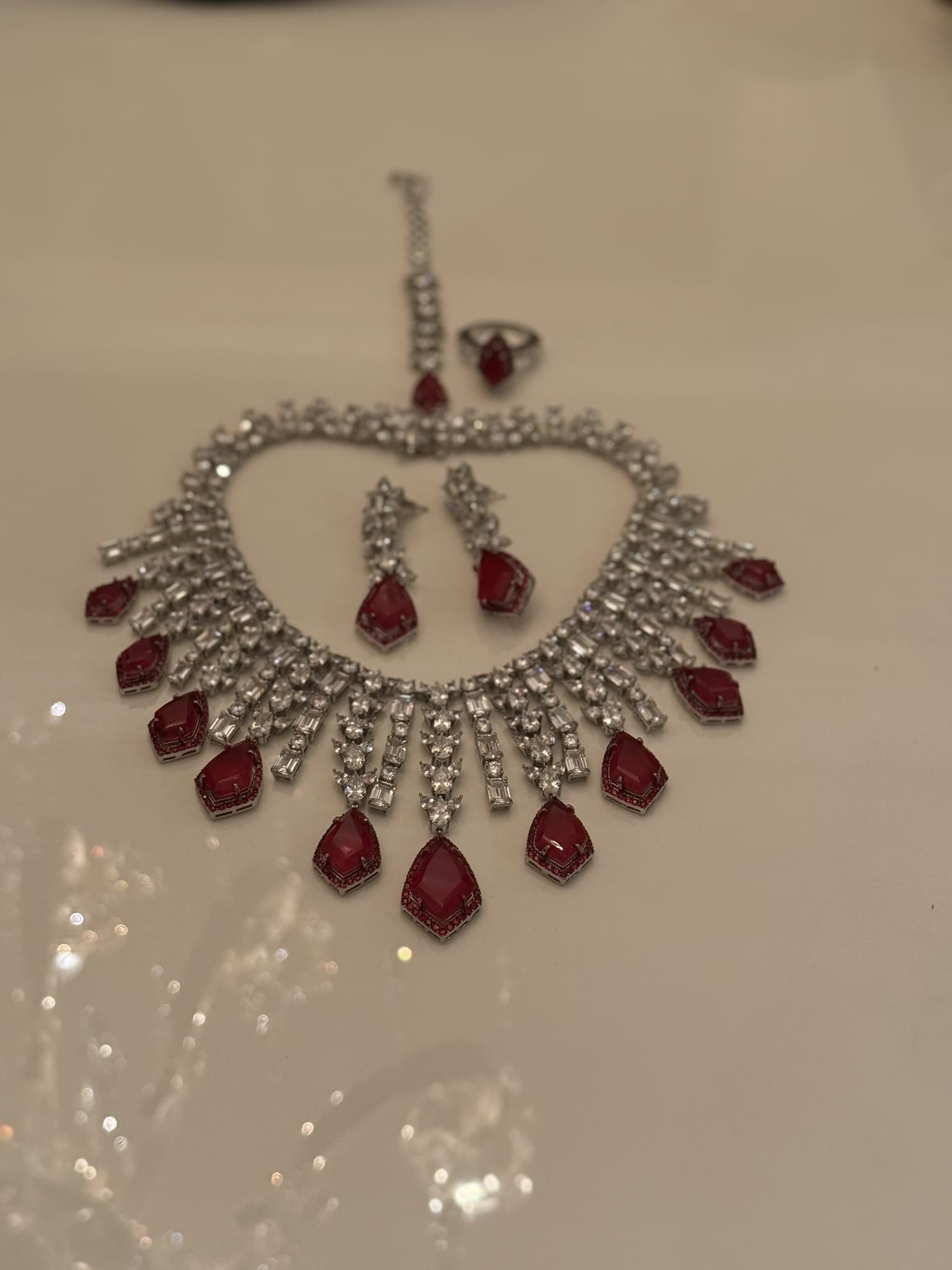 Ruby Fan Fringe Set