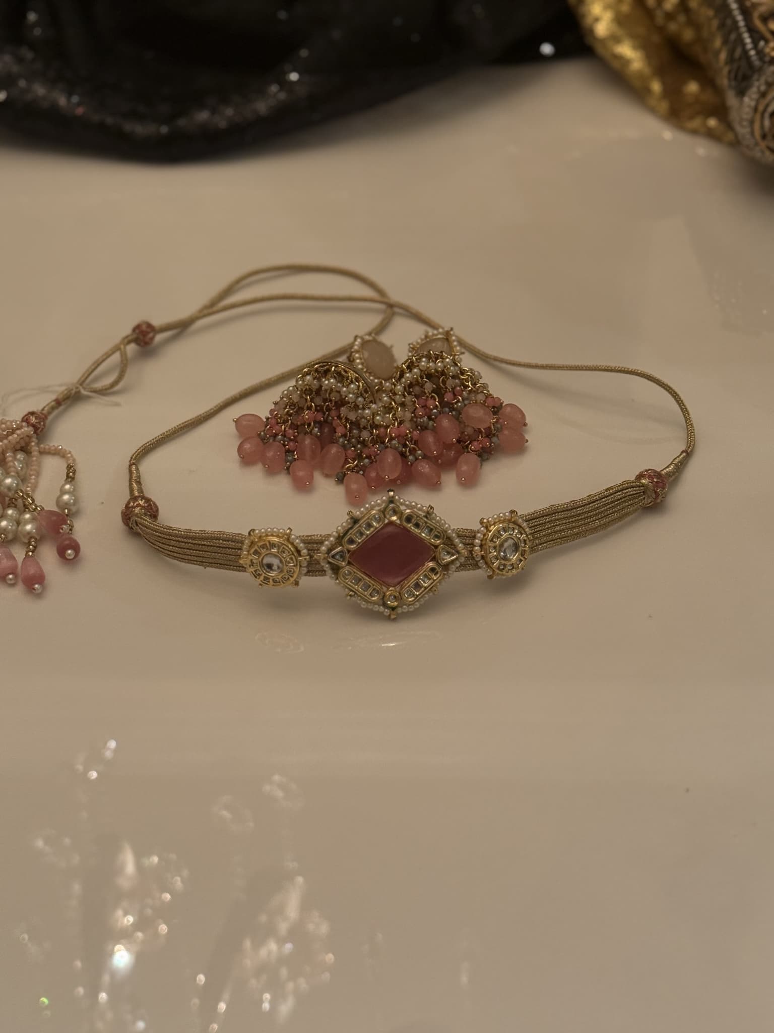 Ruby Fan Fringe Set