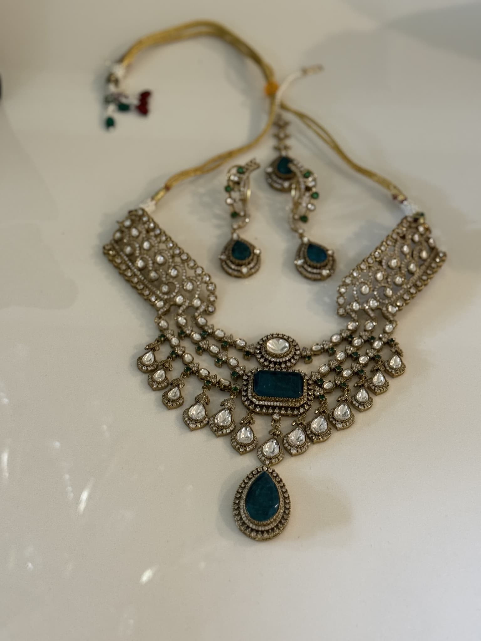 Emerald Polki Choker Set