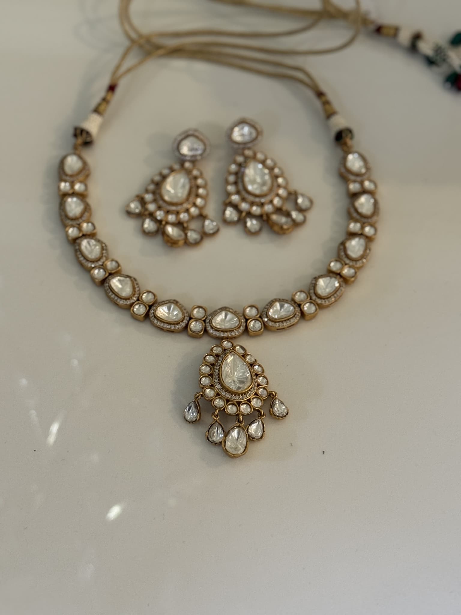 Polki Crescent Set