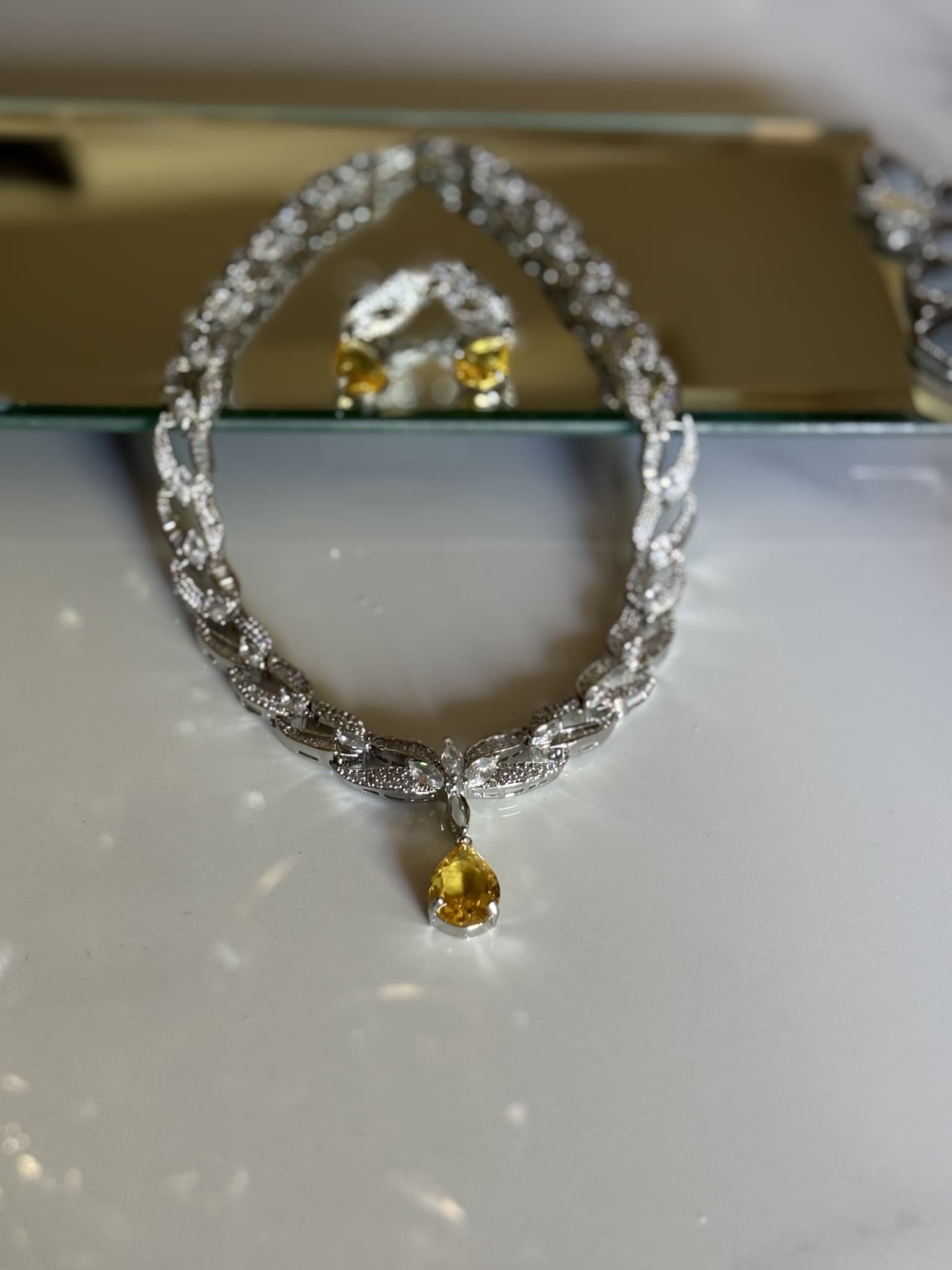 yellow-sapphire-diamond-necklace-set